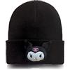 Roffatide Anime Kuromi Carino Beanie Hat Kawaii Lolita JK Caps Cappello a maglia invernale per ragazzi ragazze ricamato Beanie Cap