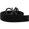 Calvin Klein cintura Logo CK Metal Elastic 35mm W105 CK Black nero