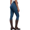 MoFiz Pantaloni Equitazione Donna Leggins Equitazione Pantaloni alla Zuava in Silicone a Seduta Intera Pantaloni per Estivi Blu S