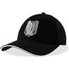 Roffatide Anime Attack on Titan Survey Corps Berretto da Baseball Regolabile Cappello da papà in Cotone Stampato Luminoso