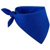 Generico Bandana Unisex in 100% Cotone, Multicolore, Stile Triangolare con Nodo (10, Blu Royal)