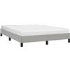 vidaXL Giroletto senza Materasso Grigio Chiaro 140x200 cm Tessuto