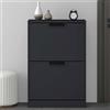 Mai & Mai Scarpiera Portascarpe 60x28x89cm, Antracite opaco | Porta Scarpe Armadio Scaffale Portascarpe per Ingresso Soggiorno, Camera da Letto Schuhschrank01
