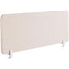 Beliani Pannello Divisorio Fonoassorbente per scrivania in PET beige 160 x 40 cm