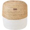Beliani Pouf bianco 46x48cm
