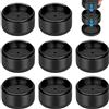 LERANXIN 8 Pezzi Rialzo Piedi Letto Rotondo, Rialzo per Tavolo da Pranzo Diametro Interno 57 mm, Nero Rialzi per Mobili Aggiornato Impilabile, Antiscivolo Alzate del Letto, per Tavoli, Sedie, Armadi