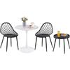 DazzlerE Piccolo tavolo da pranzo con 2 sedie, tavolo bistrot con 2 sedie