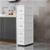 Stoolzfaid Mobiletto Bagno Salvaspazio,Armadio di Stoccaggio Stretto,Mobile da Bagno Stretto,Impermeabile E Resistente All'Umidità,per Camera da Letto Soggiorno