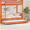vidaXL Bedframe Wasbruin 100 x 200 cm Massief grenenhout
