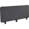 Beliani Pannello Divisorio Fonoassorbente in Pet 180 x 40 cm Grigio Scuro