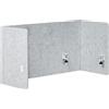 Beliani Pannello Acustico in Tessuto Imbottito 120 x 60 cm Grigio