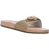 Scholl h.f. shoes ita. spa Scholl Pescura Flat Sabbia Zoccoli in Pelle con Plantare Anatomico in Legno 43