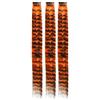 xiuling4568 Extension for capelli a strisce da 3 pezzi, 18 pollici, colorate, lunghe e dritte, con clip, for uso quotidiano e feste da donna Veloci da indossare(Orange)