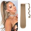 Gairyan 55cm Coda Capelli Extension Coda di Cavallo Lisci Posticci per Capelli Wrap Around Ponytail Extension Finta Estensione Sintetici Lungo per Donna, Sabbia Biondo