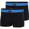 adidas Trunk (2 Pezzi) - Active Flex Cotton Body - Biancheria Intima Comoda, Assortito 3, M