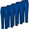 MISEMIYA Paquetes de 5 Unidades-Pantalón Sanitarios Bz-5-8312 Lavoro, Blu 37, L (Pacco da 5) Unisex-Adulto