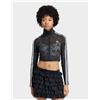 Adidas Womens adidas Top Da Allenamento Iconico In Pizzo Firebird - Nero, nero
