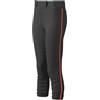 Mizuno Women' s Select Belted Piped Pant, Donna, 350314.9020.04.S, Black/Orange, S