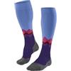 FALKE TK2 Explore Long M Kh lana filo funzionale spessi antivesciche 1 paio, Calzini da escursionismo Uomo, Viola Purple 6300, 39-41