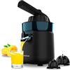 Cecotec Spremiagrumi Elettrico a Braccio Essentialvita Hyden 120. per Arance e Agrumi, 120W, 2 Coni in Plastica Staccabili di Diverse Dimensioni, Manico e Coperchio in Plastica, Capacità 250ml