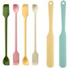 Kaiyzo 6 Pezzi Spatola Silicone Cucina, Leccapentole Lungo per Barattoli, Spatola per Dolci Crema, Raschietto Silicone Alimentare, Utensili Pasticceria Colorati