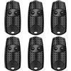 PingGoo Telecomando per Porta del Garage, PingGoo Telecomando per Apriporta del Garage Trasmettitore Portachiavi Portatile, Garage Door Remote Control per TOP 432NA/ 432EE/ 432EV/ 432 M (6, Nero)