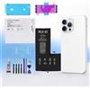 RUI XI Batteria compatibile per iPhone 11/11 Pro/11 Pro Max + strumenti gratuiti (per iPhone 11 Pro)