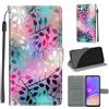 KENHONER Custodia per Samsung Galaxy A05, foglia | Portafoglio Pelle PU, Magnetica, Resistente Agli Urti, Scomparto Carte Credito, Pieghevole, Flip Libro, Motivo