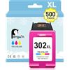 Penguin 302XL Cartucce per HP 302 XL Cartuccia per 302 Deskjet 3639 Colore