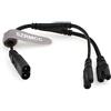 SZRMCC Cavo di alimentazione IEC 320 C8 a doppio C7 Y Splitter figura C8 maschio a 2 x C7 femmina, cavo convertitore di alimentazione CA per monitor LCD, parete, HDTV, Sky Q Box, PS4, Xbox One (da C8