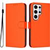 IMEIKONST Custodia per Samsung Galaxy S26 Ultra Flip Case a Libro in Pelle PU Portafoglio con Porta Carte Protettiva Antiurto Magnetica Supporto Stand Caso per Samsung S26 Ultra. Arancione YBP1