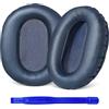 Aurivor Cuscinetti auricolari di ricambio per cuffie Sony WH-CH720N, compatibili con WH-CH710N/WH-RF400/WH-XB900N/MDR-RF895RK, coperture con schiuma ad alta densità in pelle proteica (blu)