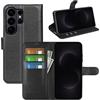 Fertuo Cover per Samsung Galaxy S26 Ultra, Custodia Portafoglio Cover a Libro in Pelle Flip Case Sottile con Silicone Bumper, Fibbia Magnetica, Porta Carte e Kickstand, Nero