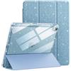 JETech Custodia Glitter per iPad Air 11 M4/M3/M2 & Air 5/4, Cielo Blu