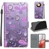 SIENIANLINE Cover per Honor Magic8 Lite / X70 / X9d custodia portafoglio Gocciolina | Chiusura magnetica, Scomparti carte, Funzione supporto, Pelle PU flip cover per Honor X70 / X9d