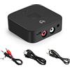 Ziyan Ricevitore NFC Bluetooth 5.0 3,5 mm AUX RCA femmina HiFi Wireless Audio Adapter Ricevitore