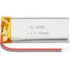 Sunkoo Batteria LiPo 102050,1S, 3,7 V, 1000 mAh, ai polimeri di litio, con protezione PCM, connettore Micro JST da 1,25 mm a 2 pin, per ESP32 Arduino NodeMCU