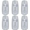 PingGoo Telecomando per Porta del Garage, PingGoo Telecomando per Apriporta del Garage Trasmettitore Portachiavi Portatile, Garage Door Remote Control per TOP 432NA/ 432EE/ 432EV/ 432 M (6, Grigio)