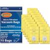 EnviroCare Ricambio micro filtrazione aspirapolvere per Kenmore Canister Q. 5055, 50557 e 50558 Panasonic tipo C-5 modelli 15 Pack, giallo, 15 sacchetti