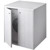 C.R. Smart Solutions Coprilavatrice con ante 76x71cm in PVC bianco | Igloo