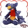 Pokémon Center Pokemon Center Peluche Originale Pokémon Fit Garchomp No445 13,5 x 11 x...