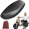 vsshe Coprisella Moto Taglia per Selle da 78 a 88 cm, Coprisedile per moto universale impermeabile coprisella, Coprisella Scooter Impermeabile, in Pelle Nero Elasticizzato, Antiscivolo Antigraffio(L)