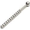 Rimba Plug uretrale nervato cavo Ã˜ 10 mm Argento