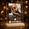 ANVILA Targa Spotify Personalizzata con Foto, Canzone e Base da Tavolo