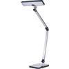 Beliani Lampada da tavolo color argento LED intensità variabile braccio regolabile