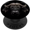 Majestic Buffalo Face Wildlife Nature Ar Buffalo Face Farm Bestiame Buffalo PopSockets PopGrip Adesivo