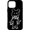 Cute Scary Bear Monster Halloween Appare Custodia per iPhone 16 Pro Max Simpatico mostro orso spaventoso con mantello Halloween