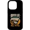 Golf Driver Sunset Golfing Custodia per iPhone 14 Pro Driver Life - Pilota da golf retrò Big Swing