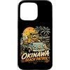 Visit the Shisa Factory Store Custodia per iPhone 15 Pro Max Souvenir di viaggio su strada di Okinawa Shisa Beach Patrol Surf Road