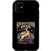 Yoga Deer Stretch Flow Custodia per iPhone 11 Yoga del flusso mattutino dei cervi saluto al sole